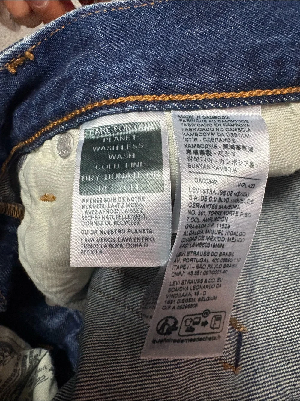 Levi's Premium 501 '90s Straight Leg Selvedge Denim Jeans W25 L30 XS